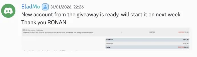 Discord testimonial screenshot